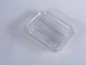 24oz Tamper Proof Plastic Hinged Container Tamper Evident PET Containers PET Food Salad Container For Nuts~Tamper Proof Plastic Container